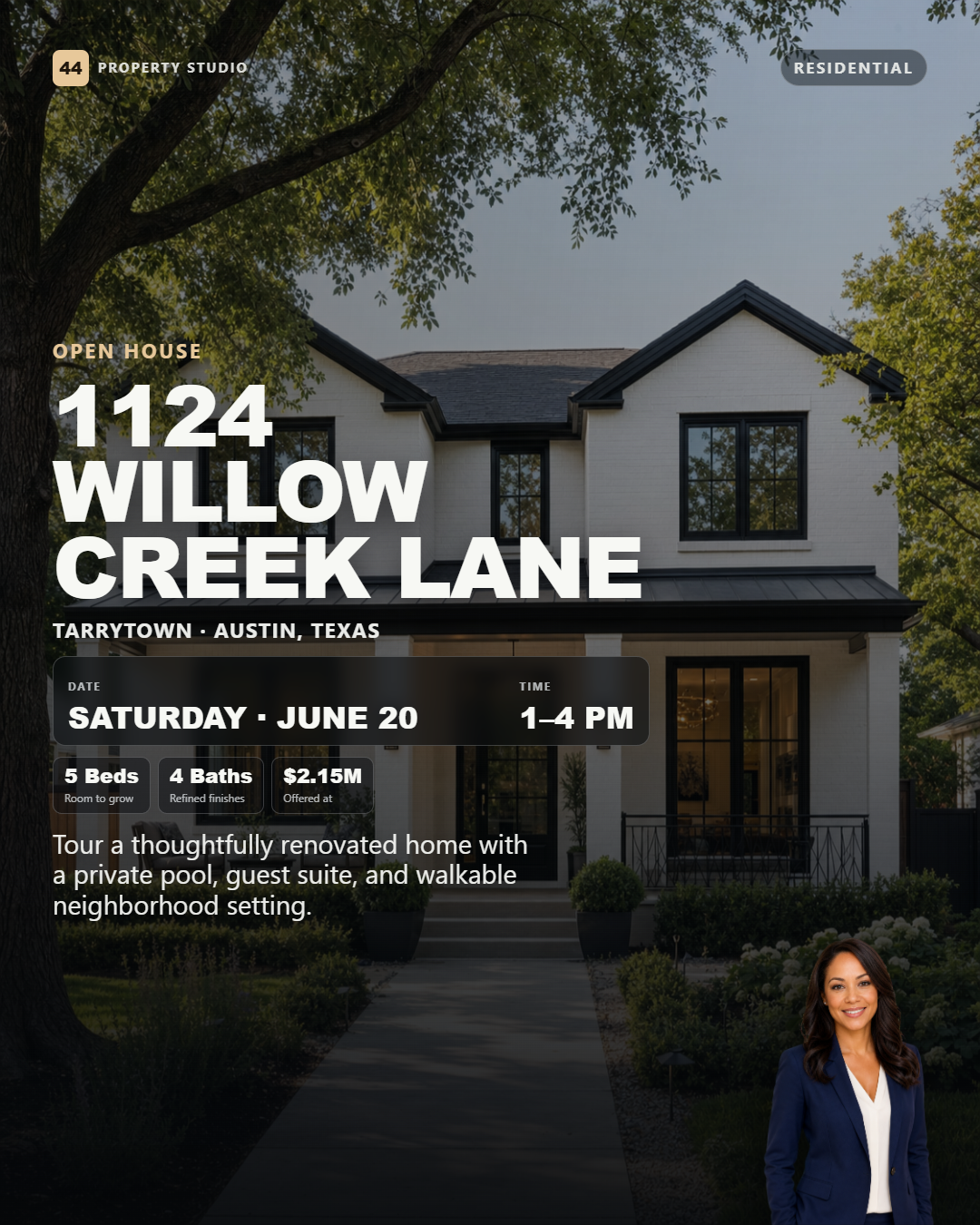 Open house property template
